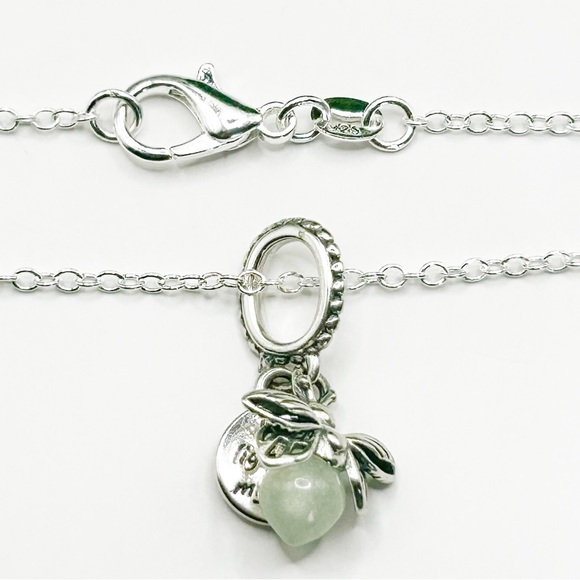 NWOT Sterling silver glow in the dark firefly charm pendant necklace 18” - Picture 3 of 7